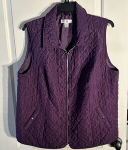 Christopher & Banks Purple Vest - Size 2X